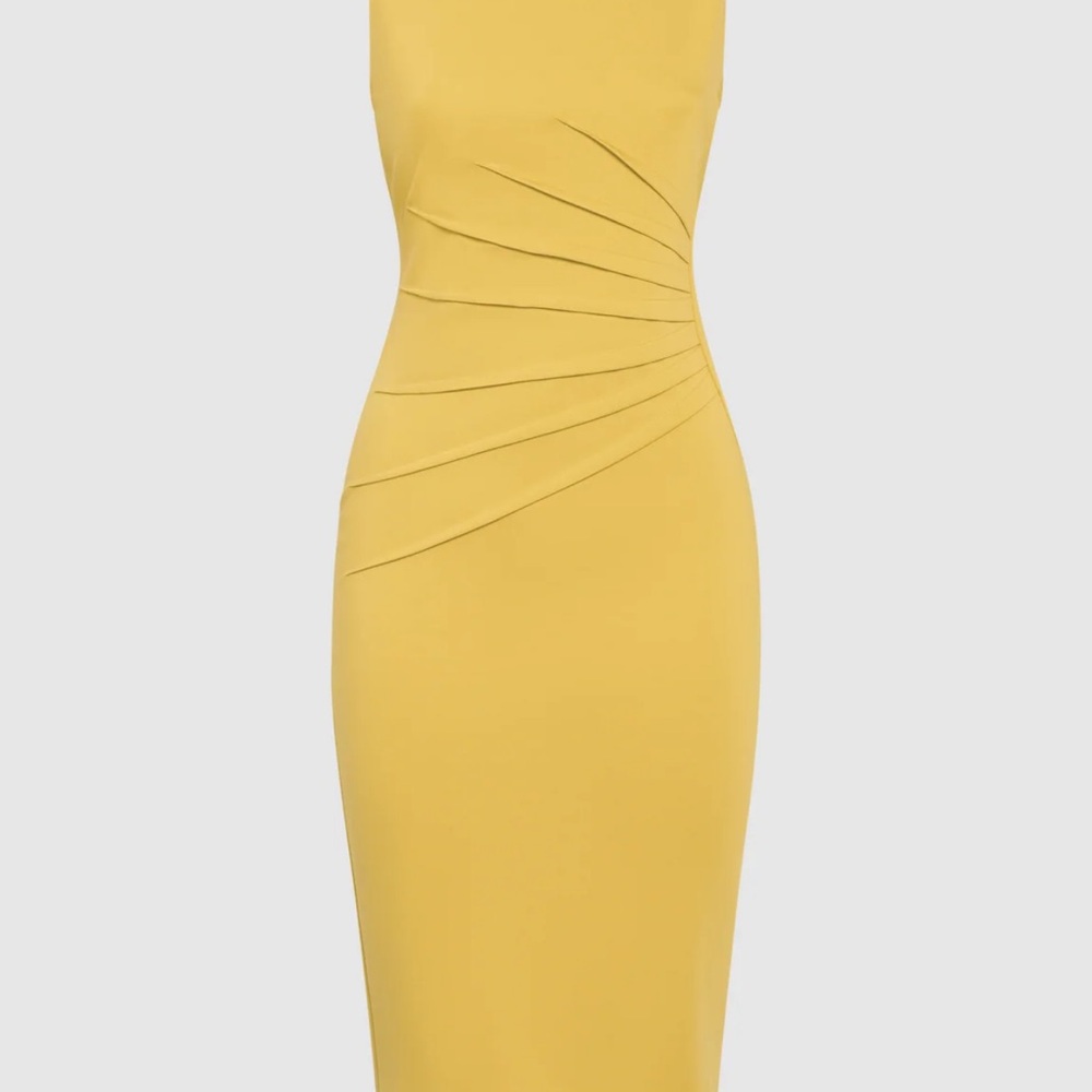 NWT  Melanie Lyne Fitted Pleated Waist Dress